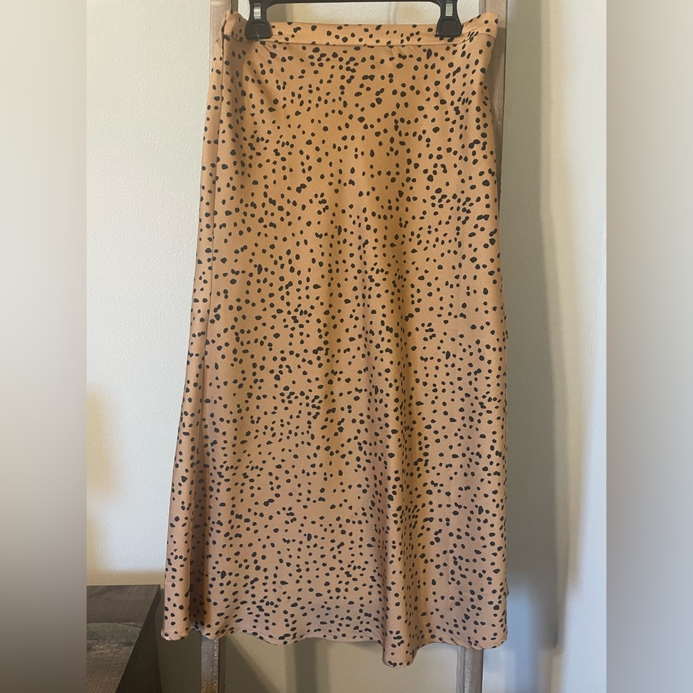 By Together A Line Skirt Beige and Black Size S